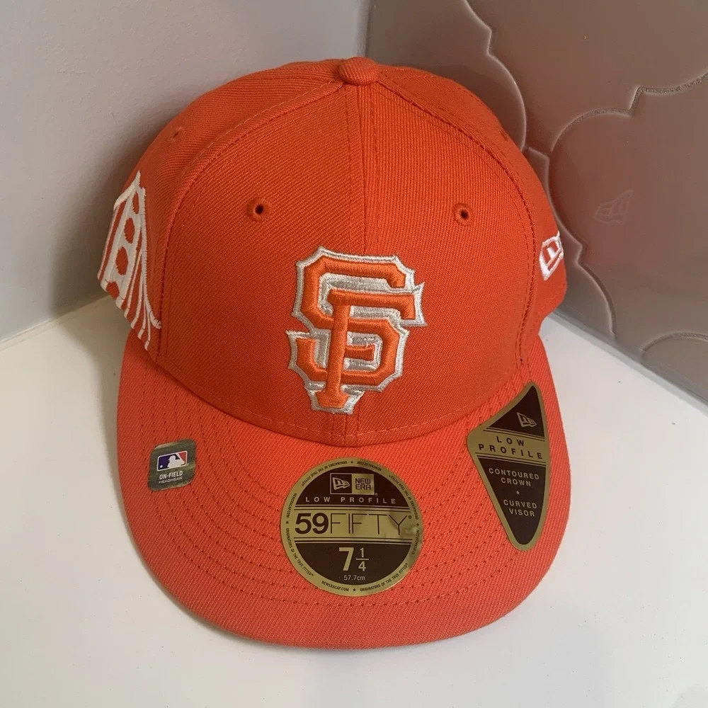 New Era San Francisco Giants 59FIFTY City Connect Orange Fitted Hat Size 7 1/4